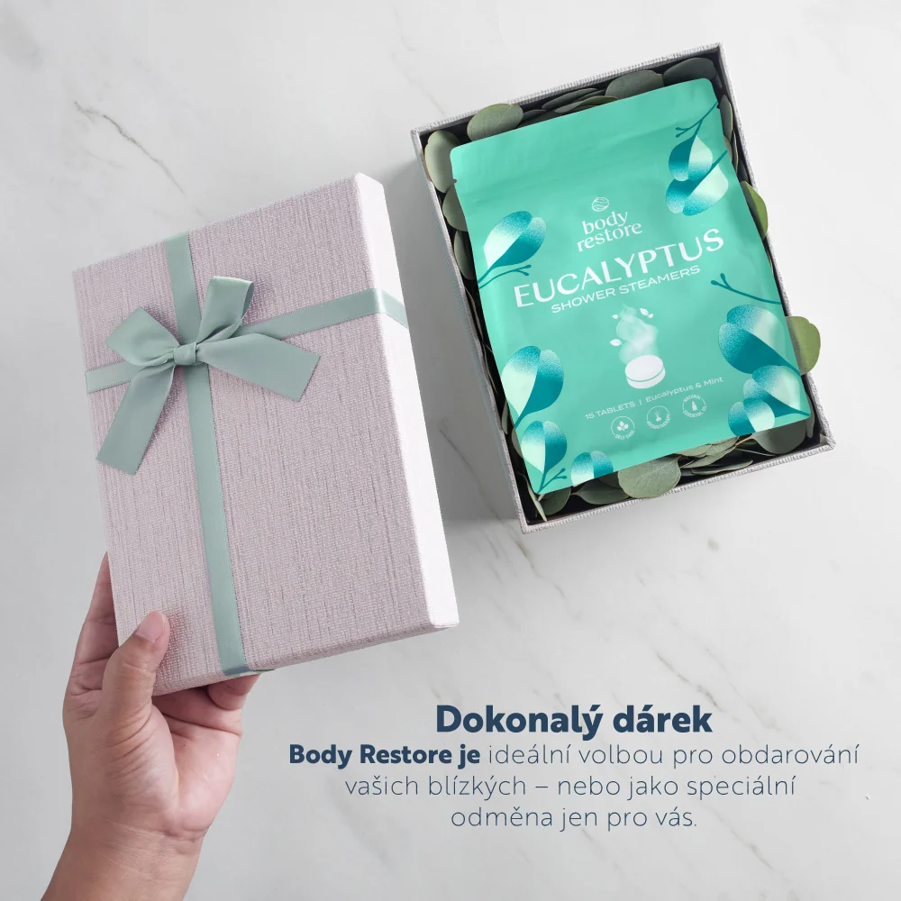 Body Restore Aromatické tablety do sprchy eukalyptus a máta 15 ks