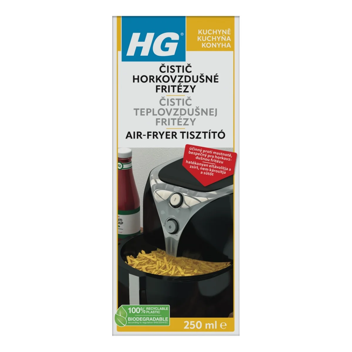 HG Čistič horkovzdušné fritézy 250 ml