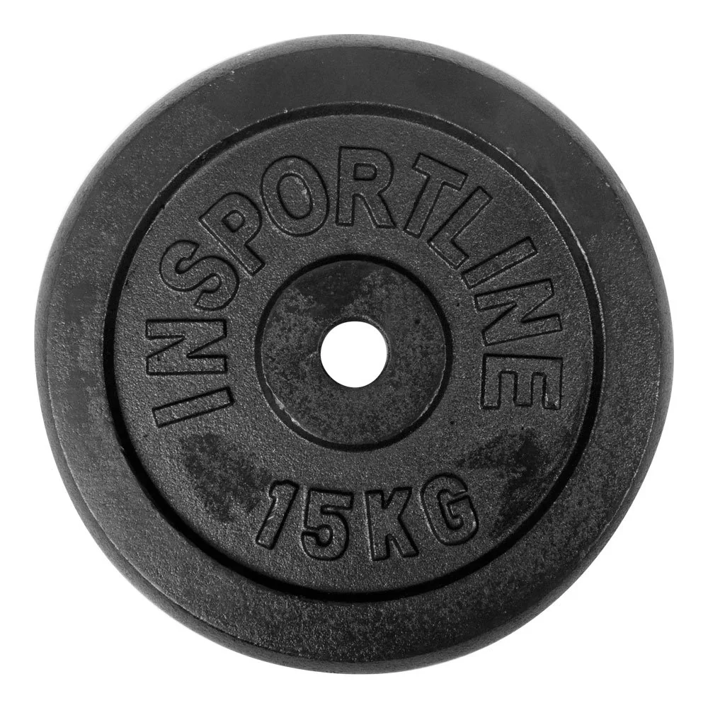 inSPORTline Litinové závaží Castblack 15 kg 30mm
