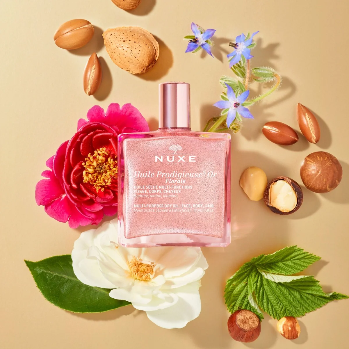 Nuxe Huile Prodigieuse Or Florale Multifunkční třpytivý suchý olej s vůní květin 50 ml