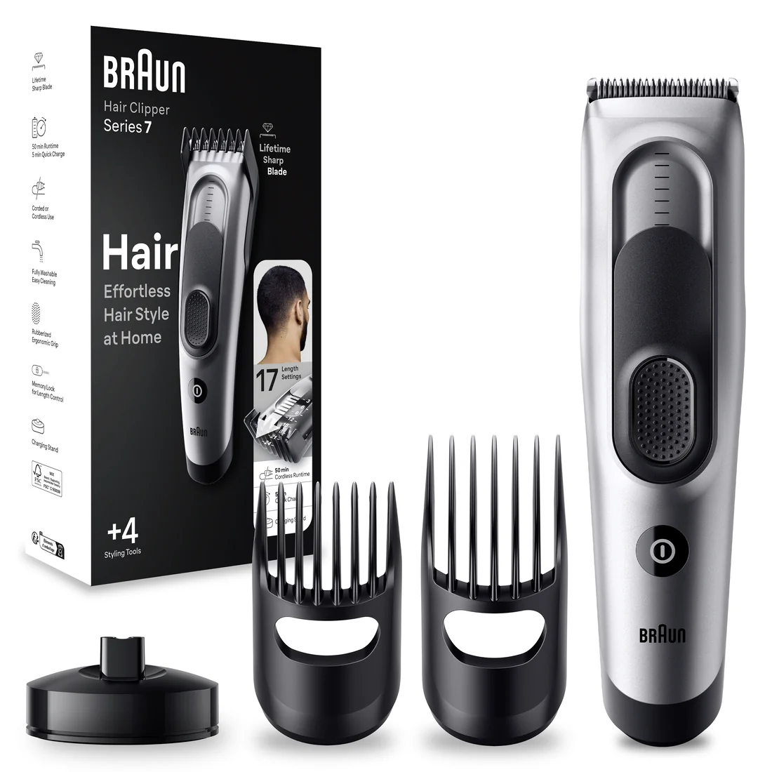 Braun Series 7 HC7390 pánský holicí strojek grey