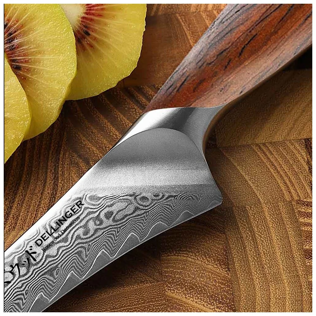 Dellinger Nůž Loupací Paring 100 mm Rose Wood Damascus®