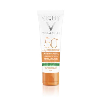 Vichy Capital Soleil Zmatňující ochranný krém 3v1 SPF50+ 50 ml