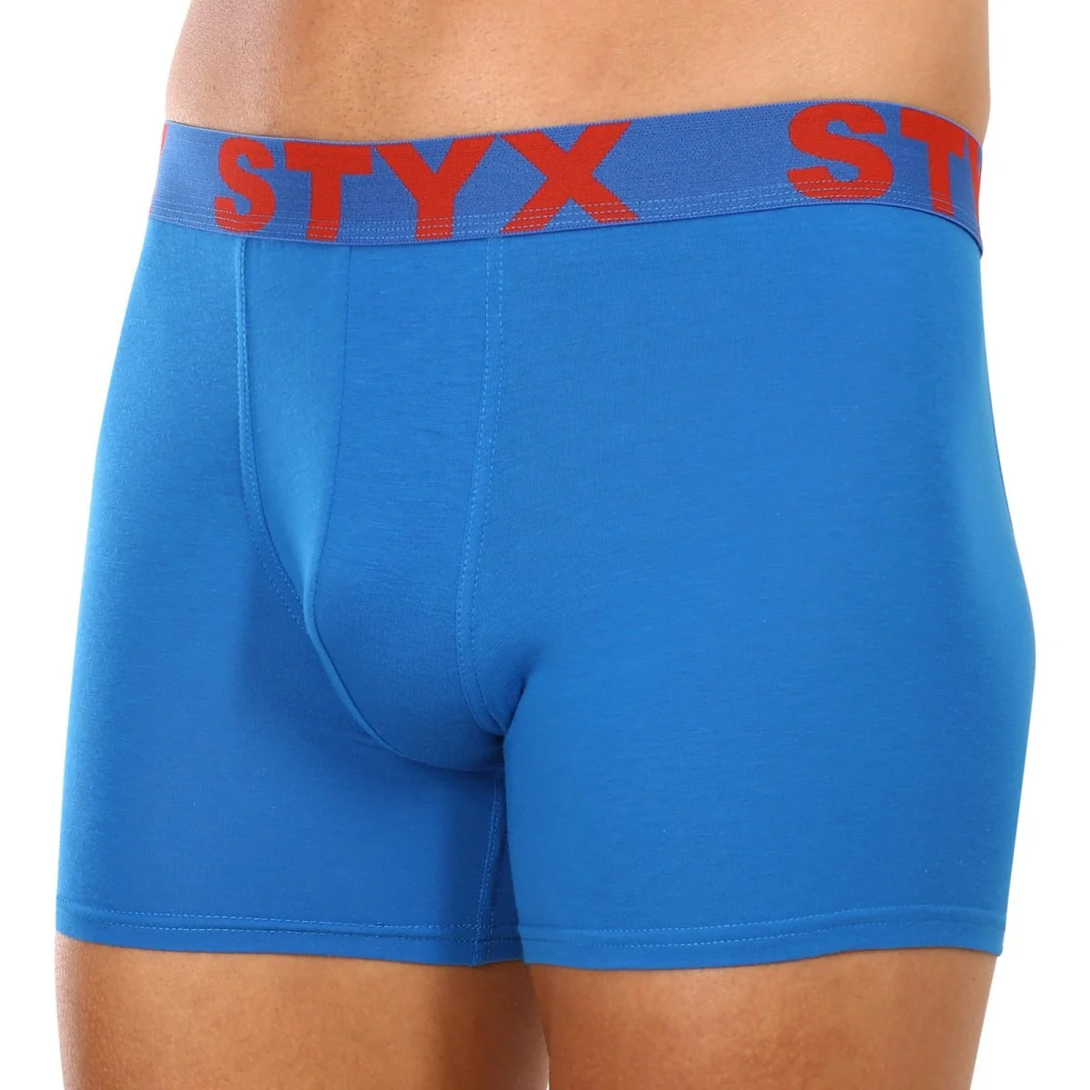 Styx 3PACK pánské boxerky long sportovní guma modré (3U1167) L
