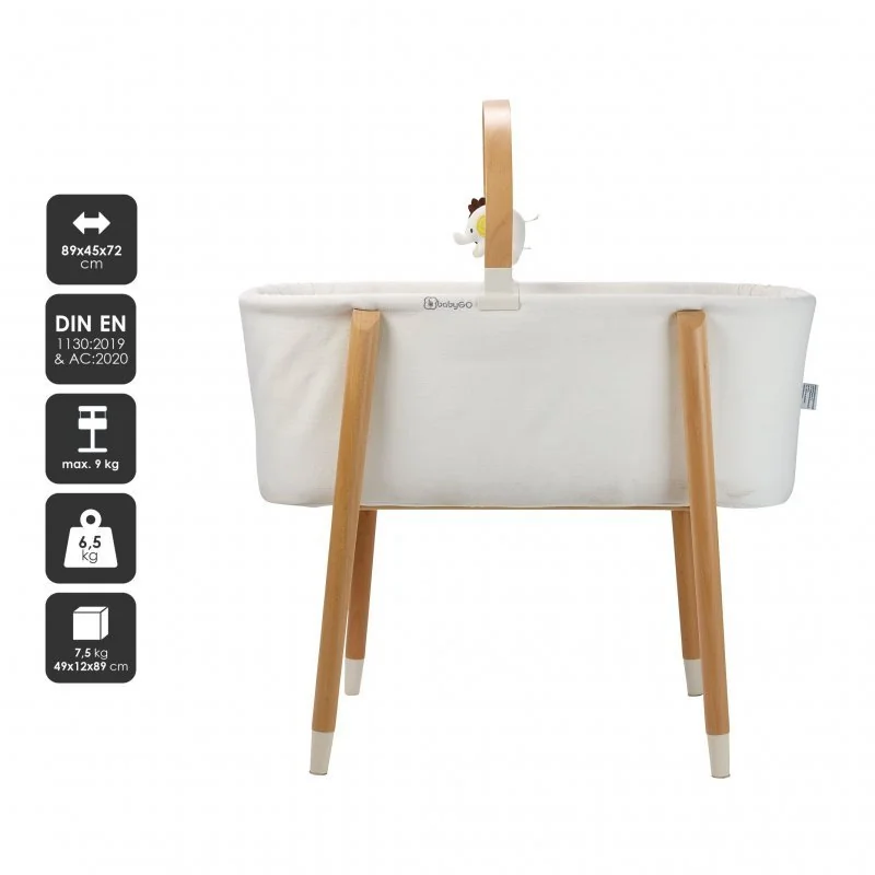 BABYGO dětská postýlka Sleep Good White 