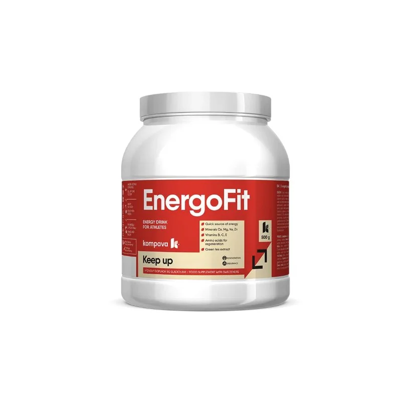 KOMPAVA Sportovní energetický nápoj EnergoFit 500g pomeranč
