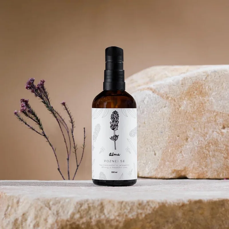 Alma Relaxační tělový a masážní olej Poznej se 100 ml