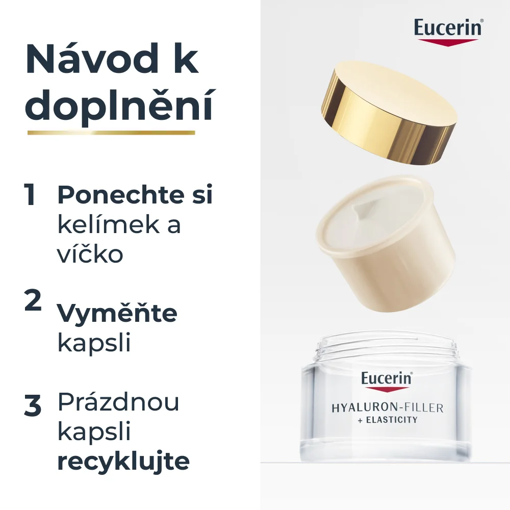 Eucerin Hyaluron-Filler + Elasticity SPF 30 denní krém 50 ml náhradní náplň