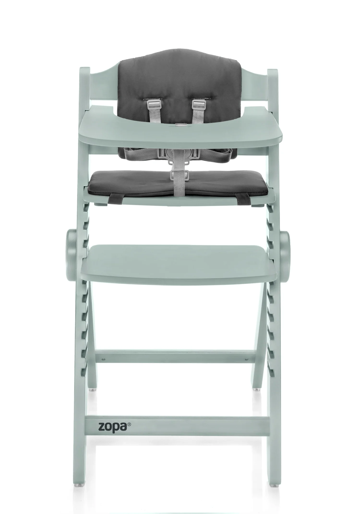 Zopa Dřevěná jídelní židlička Clipp & Clapp, Pistacio Green 5