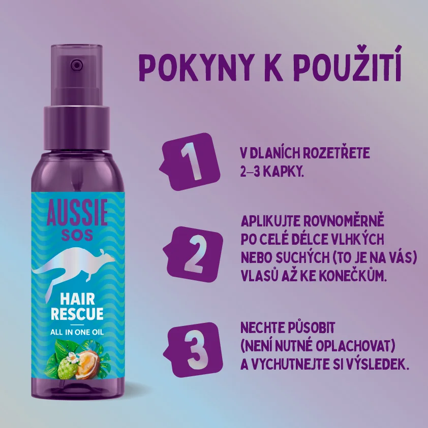 Aussie SOS Hair Rescue All in One olej 100 ml