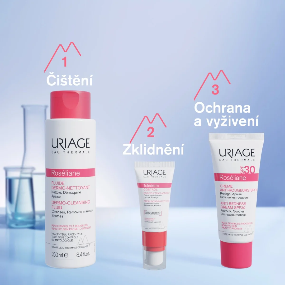 Uriage Roséliane Denní krém pro citlivou pleť se sklonem k zčervenání SPF30 40 ml