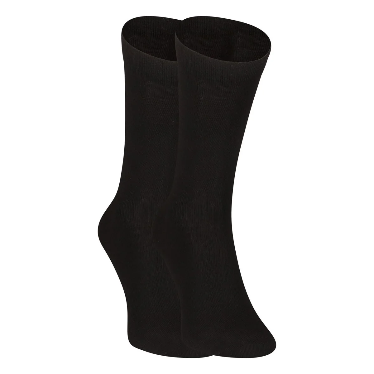 Nedeto 5PACK ponožky vysoké bambusové černé (5PBV01) S