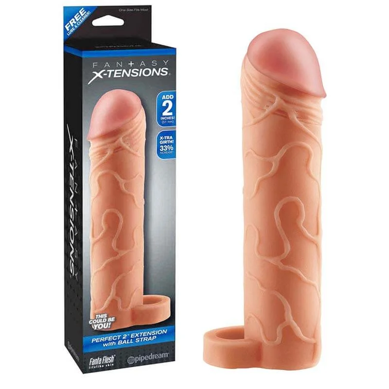 Pipedream Fantasy X-tensions Perfect 2" Extension with Ball Strap