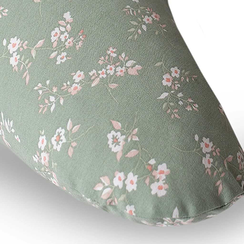 Ceba BABY Polštář kojicí HUGGY (150x60x37) Basic Žerzej Green Meadow