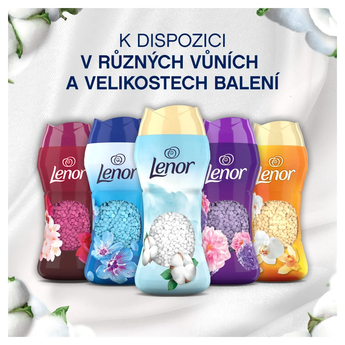 Lenor Vonné perličky Light Cotton Fresh 195 g
