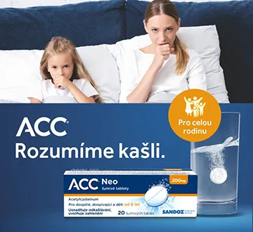 ACC – rozumíme kašli, ACC NEO 200 mg 20 šumivých tablet