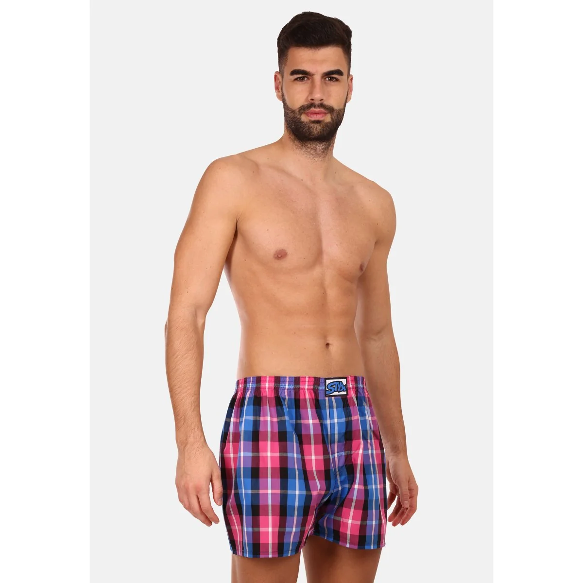 Styx Pánské trenky klasická guma vícebarevné (A932) XL