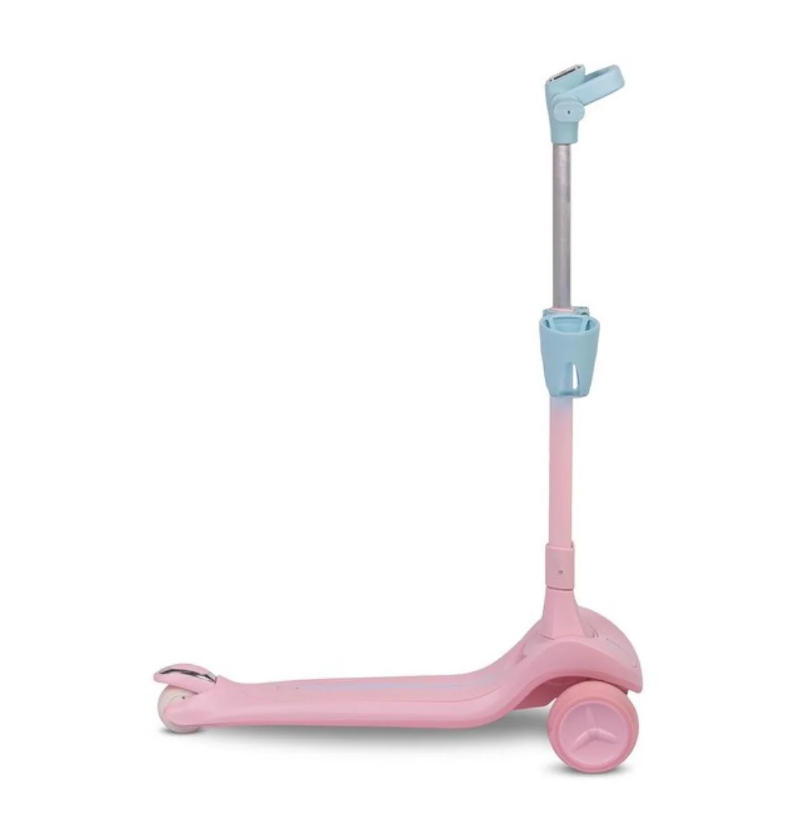 Toyz Dětská tříkolová koloběžka s LED kolečky Satura, růžová