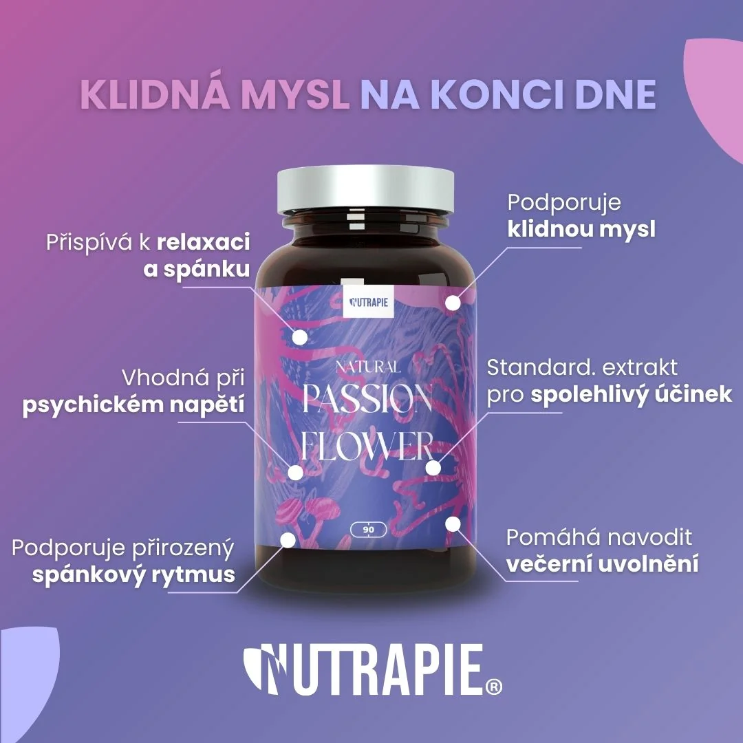 Nutrapie Natural Passionflower 90 kapslí