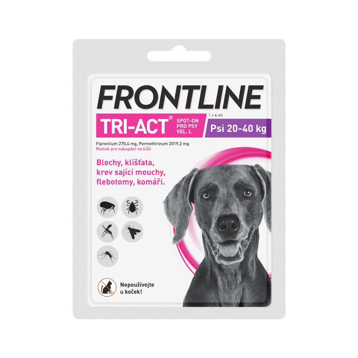 FRONTLINE TRI-ACT pro psy 20-40 kg (L) 1 pipeta