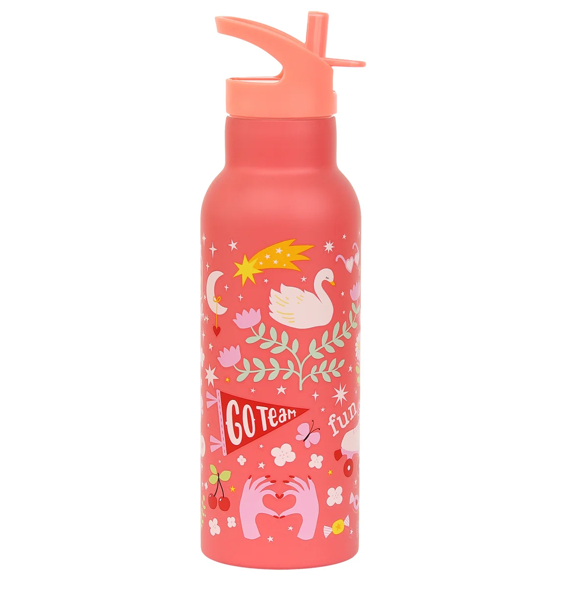 A Little Lovely Company nerezová lahev na pití, 500 ml - zábava