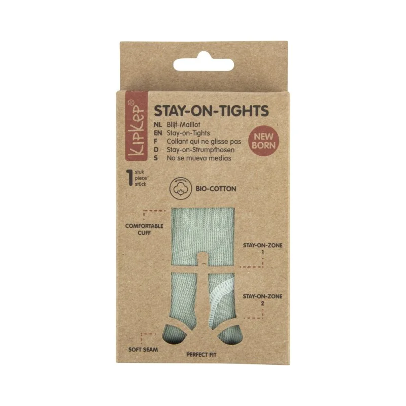 KipKep dětské punčocháče Stay-on-Tights NEWBORN Calming Green