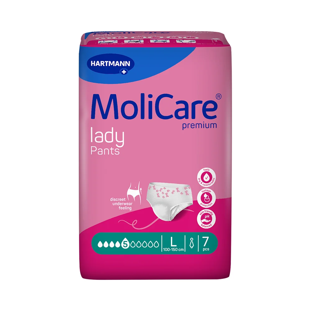 MoliCare Lady Pants 5 kapek, vel. L inkontinenční kalhotky 7 ks