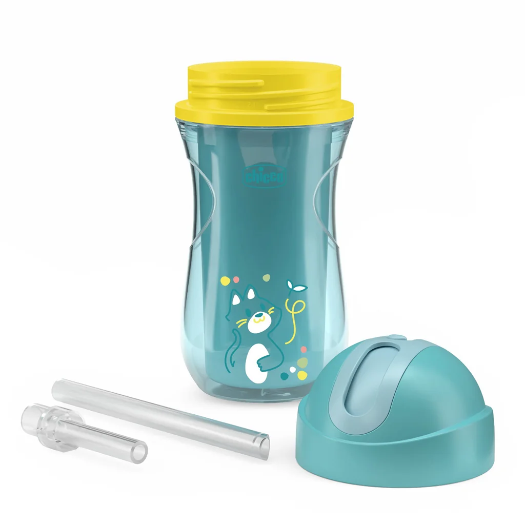 Chicco Hrneček Sport termo se slámkou 14m+ 266 ml teal