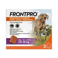 FRONTPRO Žvýkací tablety pro psy 25-50 kg 136 mg