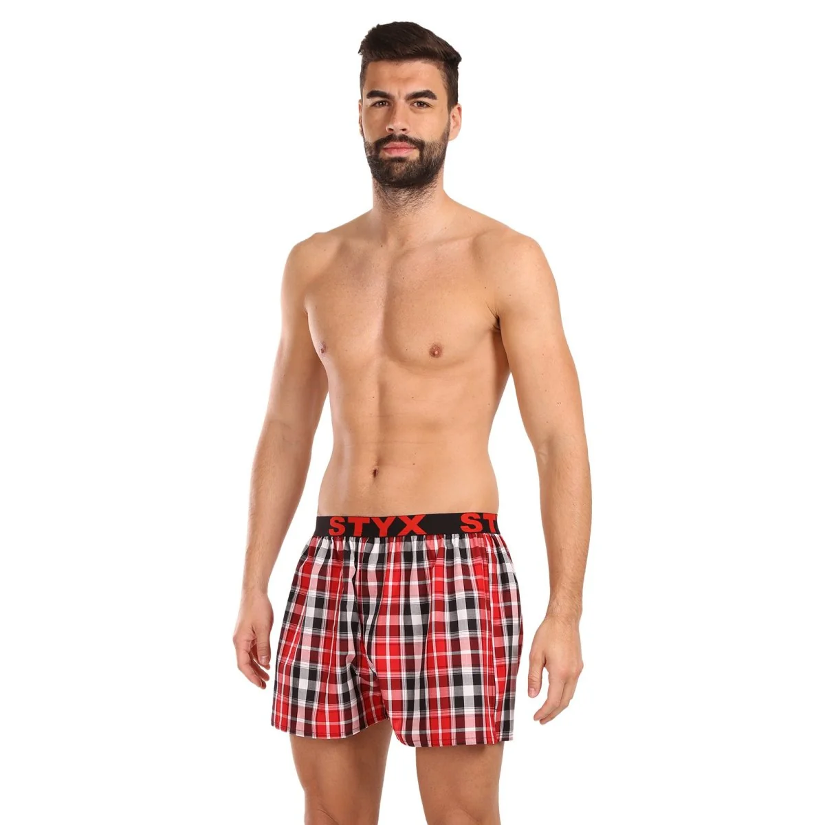 Styx Pánské trenky sportovní guma vícebarevné (B1035) XL
