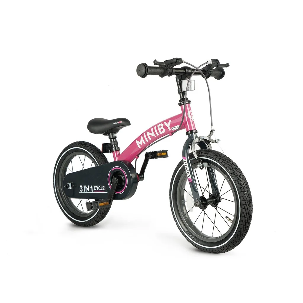 QPlay Kolo Miniby 3v1 Pink, věk 2 - 8 let