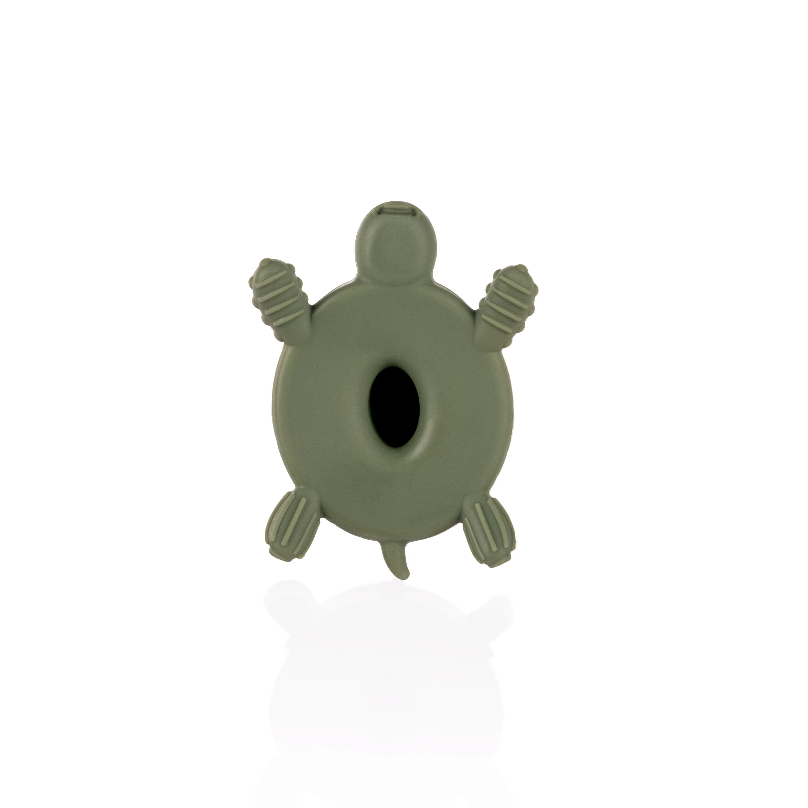 Zopa Silikonové dřevěné kousátko Turtle, Forest Green 3
