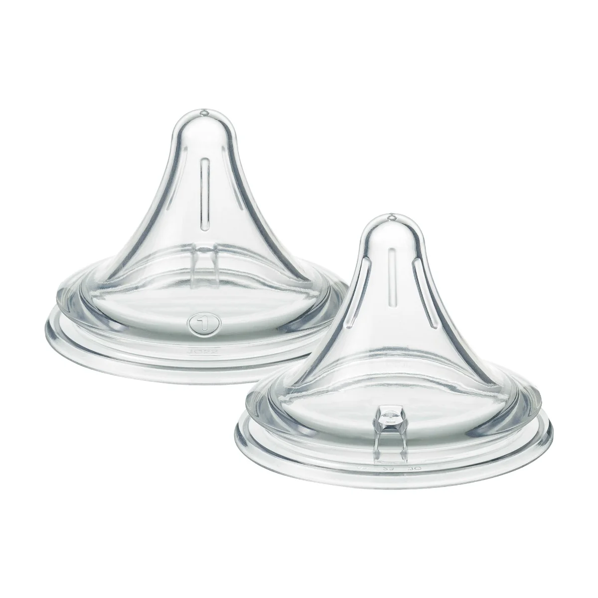 Tommee Tippee Natural Start Anti-Colic Trojúhelníková savička na lahev pomalý průtok 0m+ 2 ks
