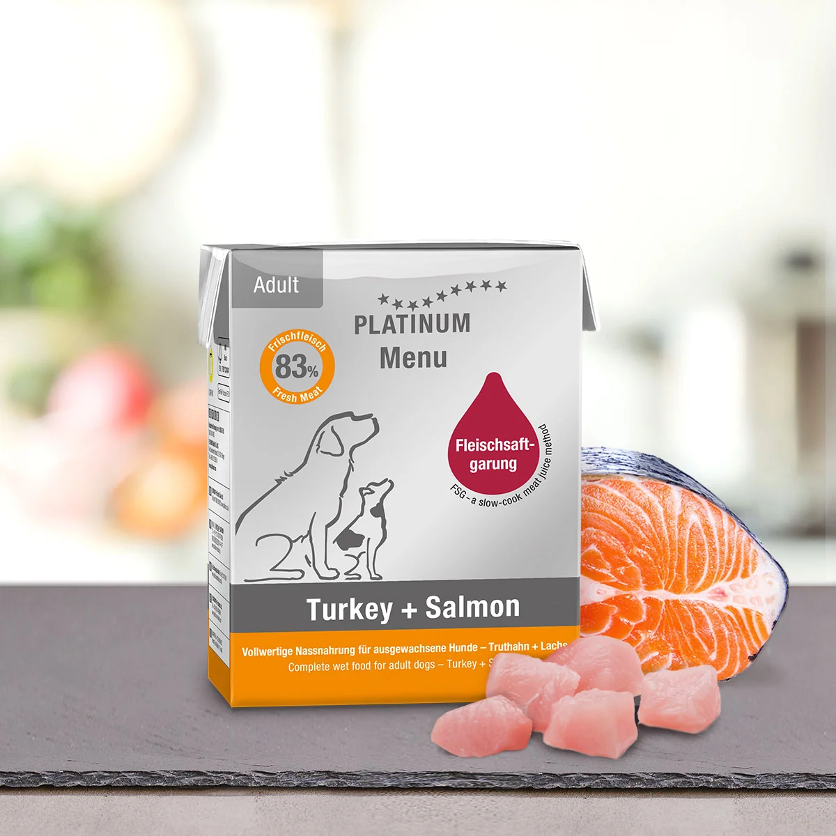 Platinum Menu Turkey + Salmon - Krocan + Losos 185 g