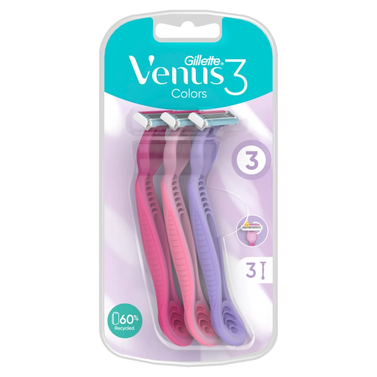 Gillette Simply Venus 3 Plus dámské jednorázové holítko 3 ks