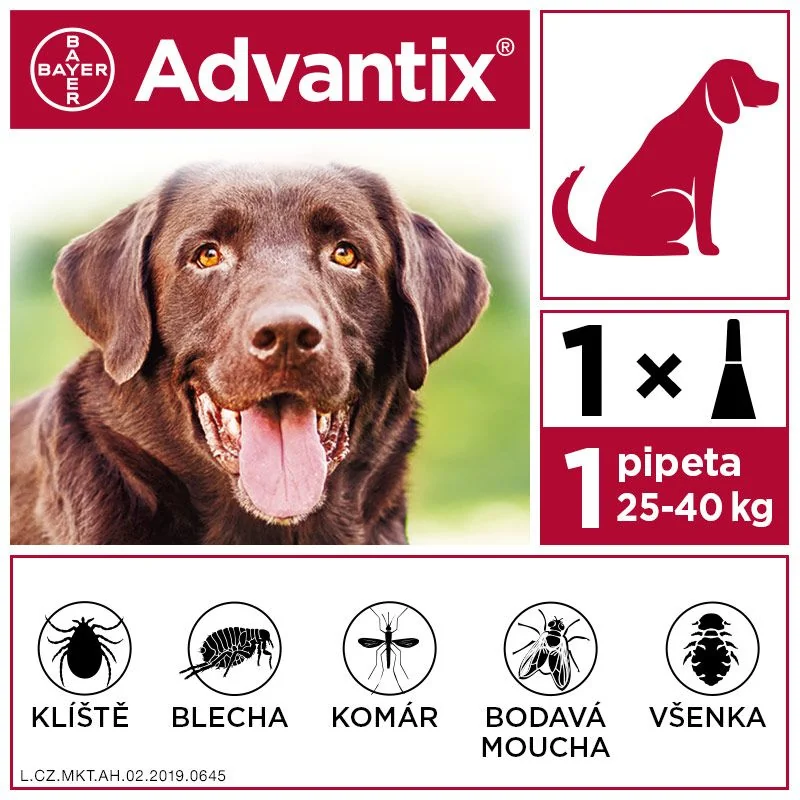 Advantix pro psy od 25 do 40 kg spot-on 1x4 ml