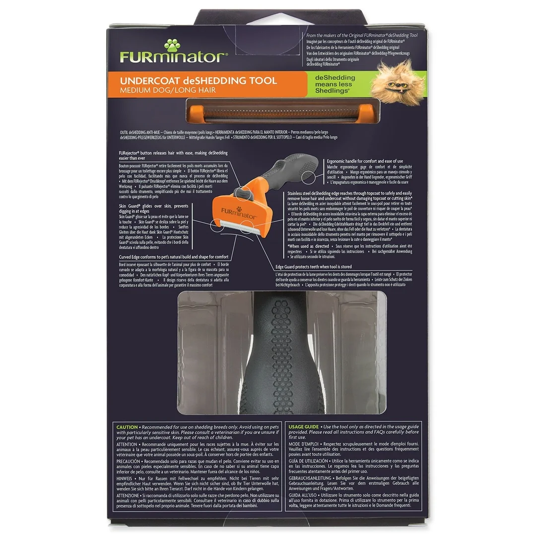 FURminator Hřeben dlouhá srst M 9-23kg