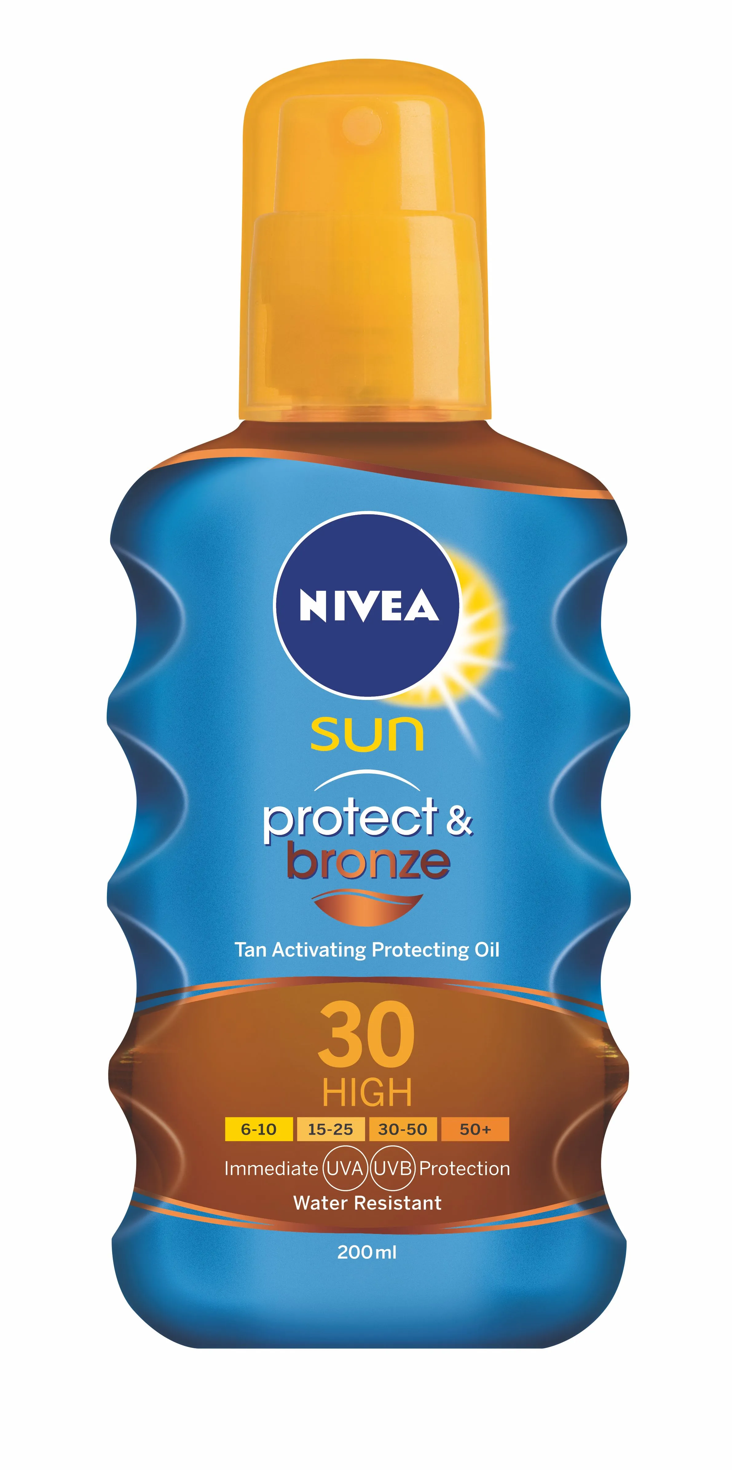 Nivea SUN Protect&Bronze OF30 opalovací olej 200 ml