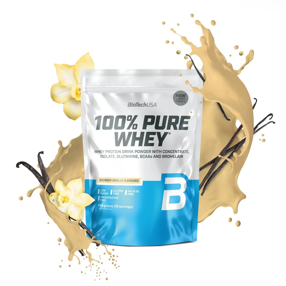 BioTech USA 100% Pure Whey 454 g bourbon vanilka