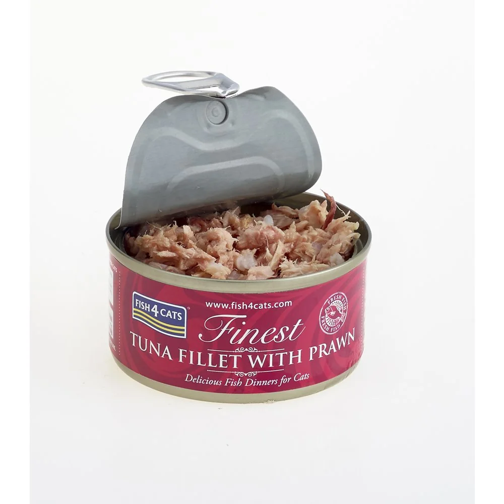 Fish4Cats Konzerva pro kočky Finest tuňák s krevetami 70 g 