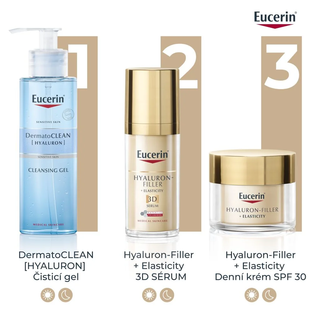 Eucerin Hyaluron-Filler + Elasticity 3D sérum proti vráskám 30 ml