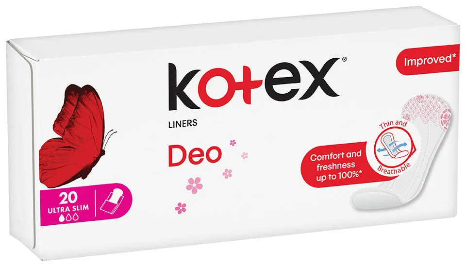 Kotex Liners Deo UltraSlim slipové vložky 20 ks