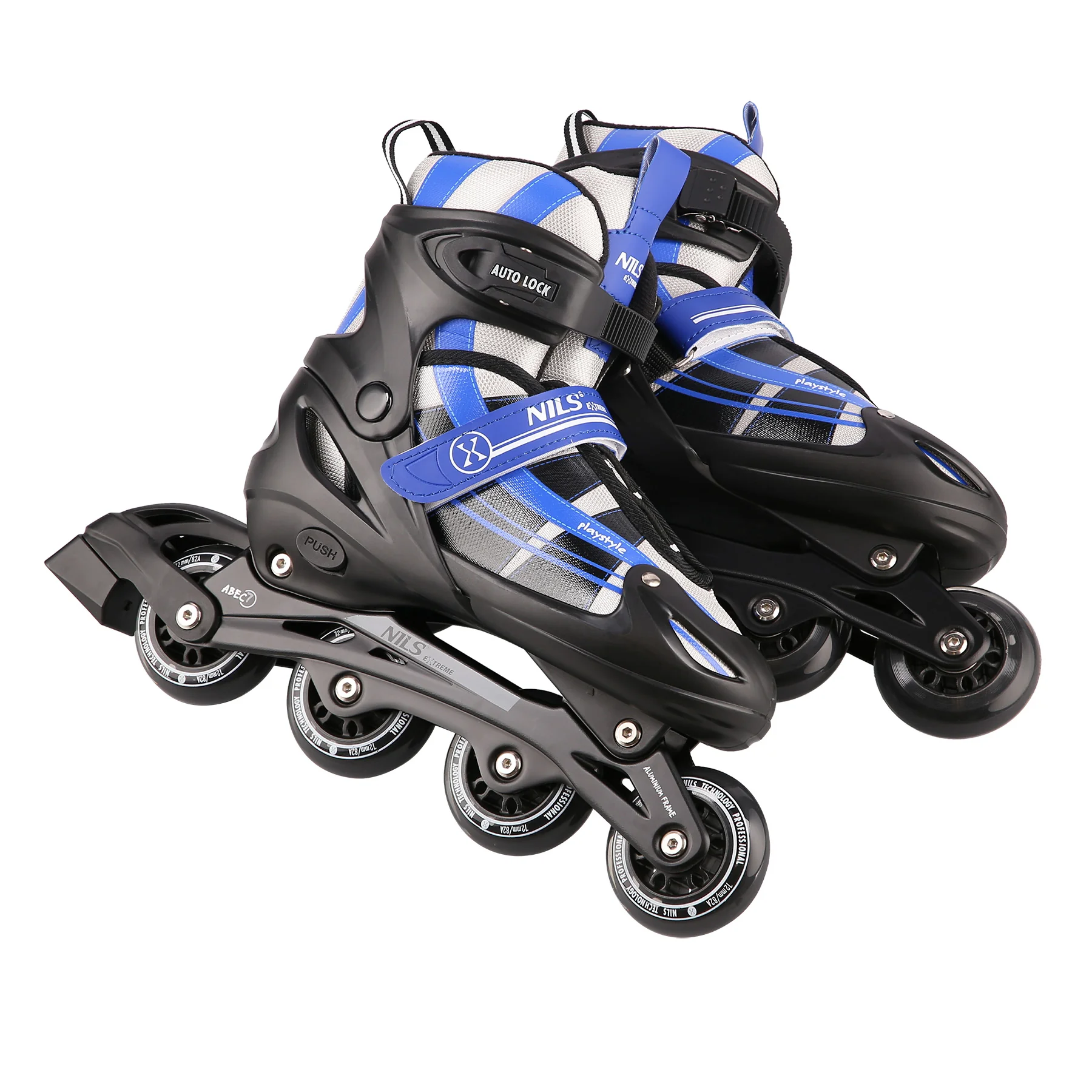 Nils Extreme Brusle NH18366A 2v1 černo-modré Velikost: M(35-38)