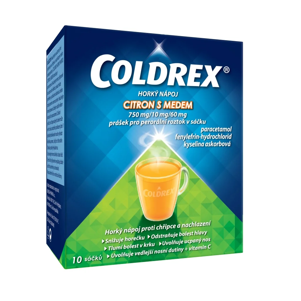 Coldrex Horký nápoj Citron s medem 10 sáčků
