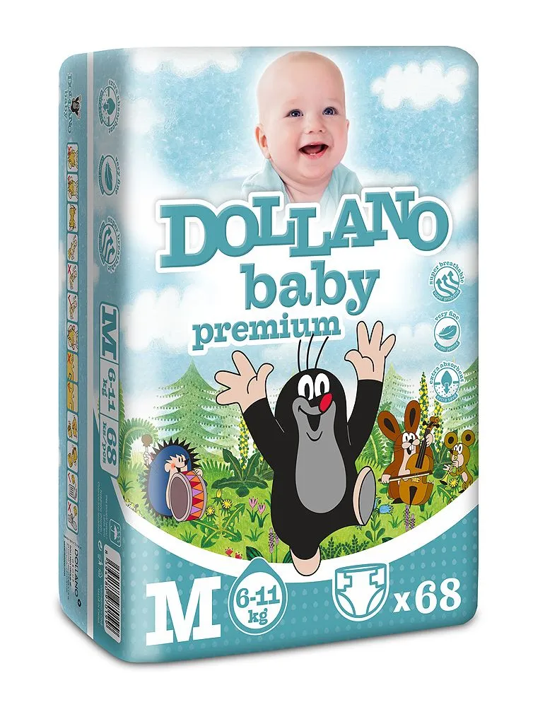 DOLLANO baby premium M 6-11kg 68ks