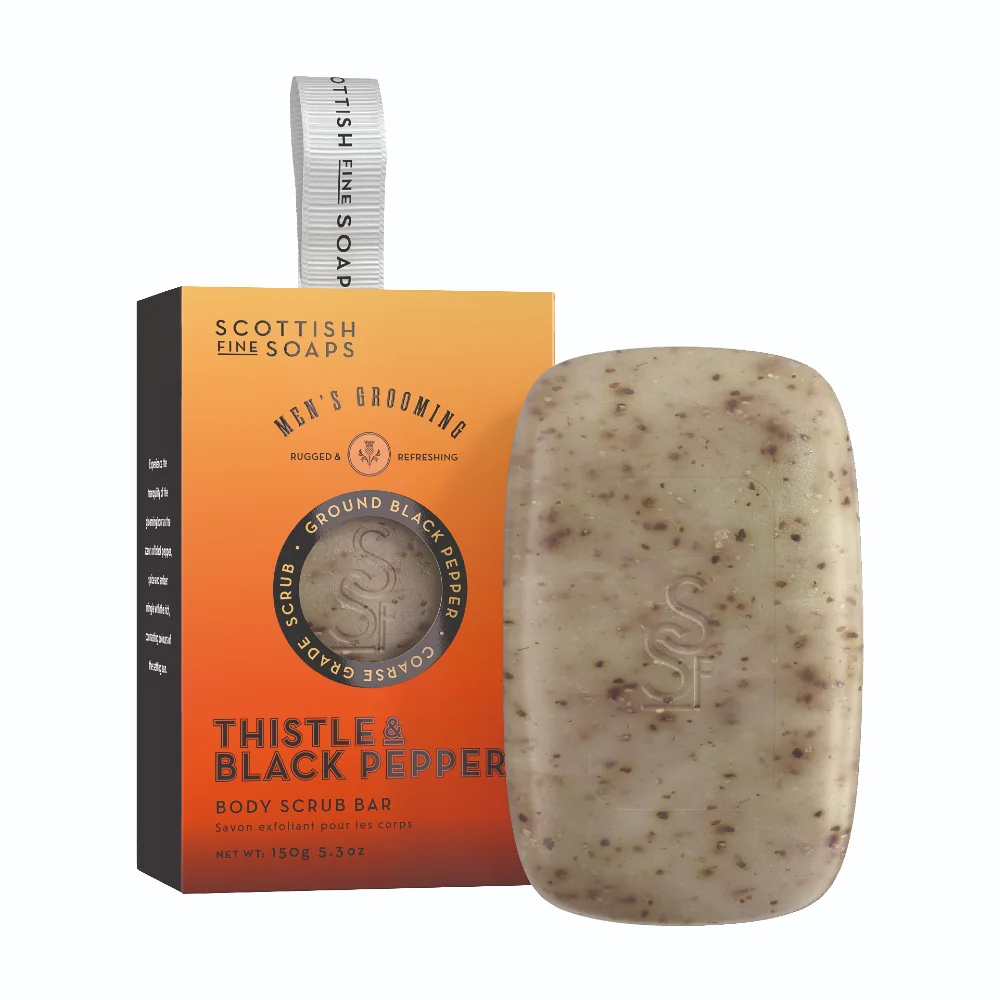 Scottish Fine Soaps Thistle & Black Pepper Exfoliační mýdlo 150 g