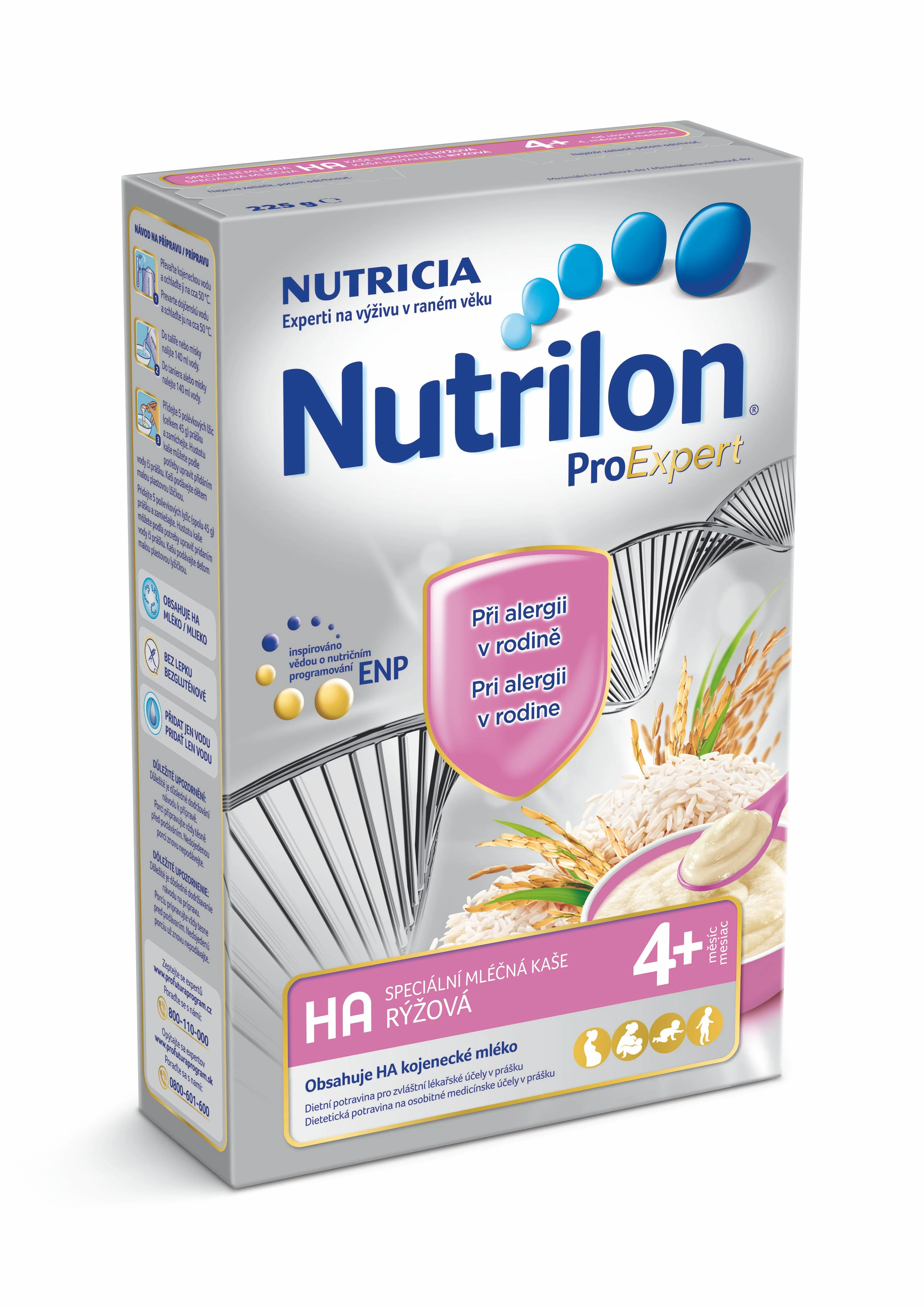 Nutrilon HA kaše rýžová mléčná 225 g