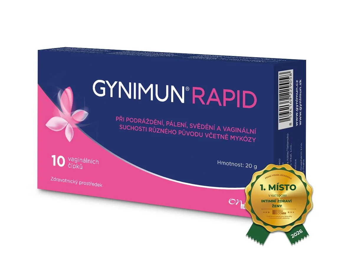 GYNIMUN Rapid 10 vaginálních čípků