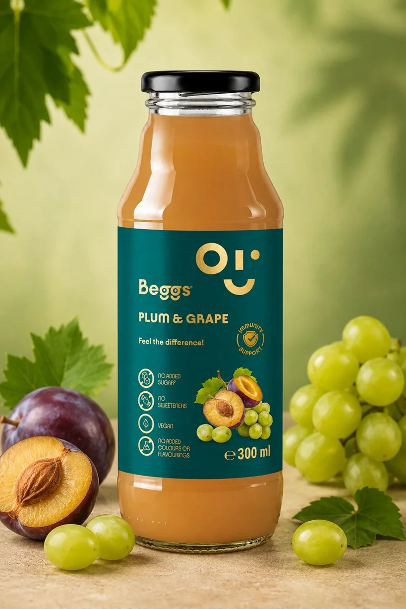 Beggs Hroznové víno & švestka nápoj 300 ml