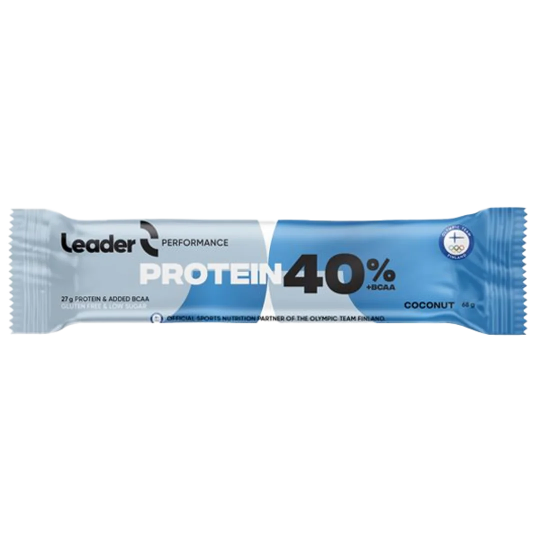 LEADER 40% Protein Bar 68g - oříšek